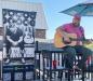Jimmy Charles played solo on the deck at Bourbon Street on the Beach. 